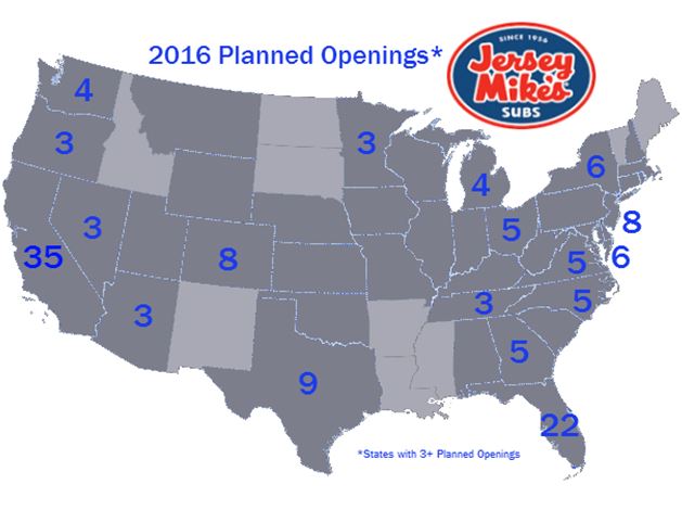 location of jersey mike's
