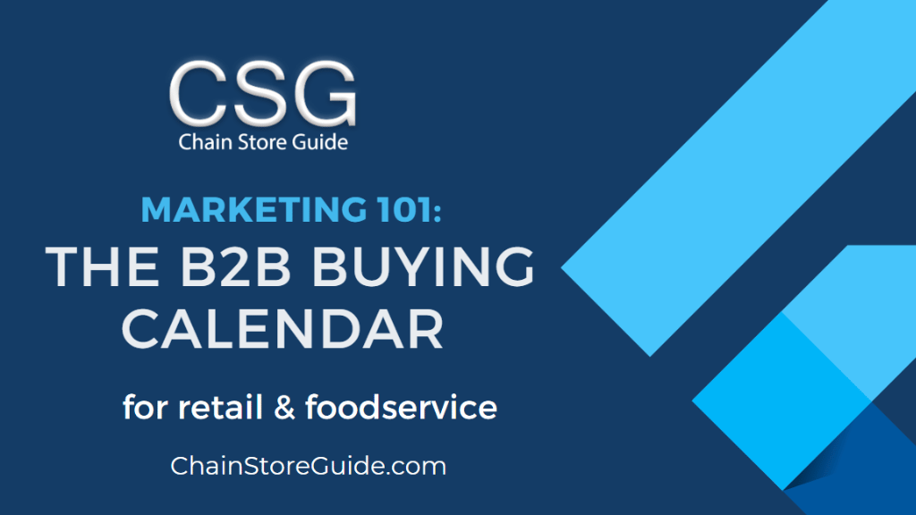 Marketing 101: The B2B Buying Calendar for Retail & Foodservice
