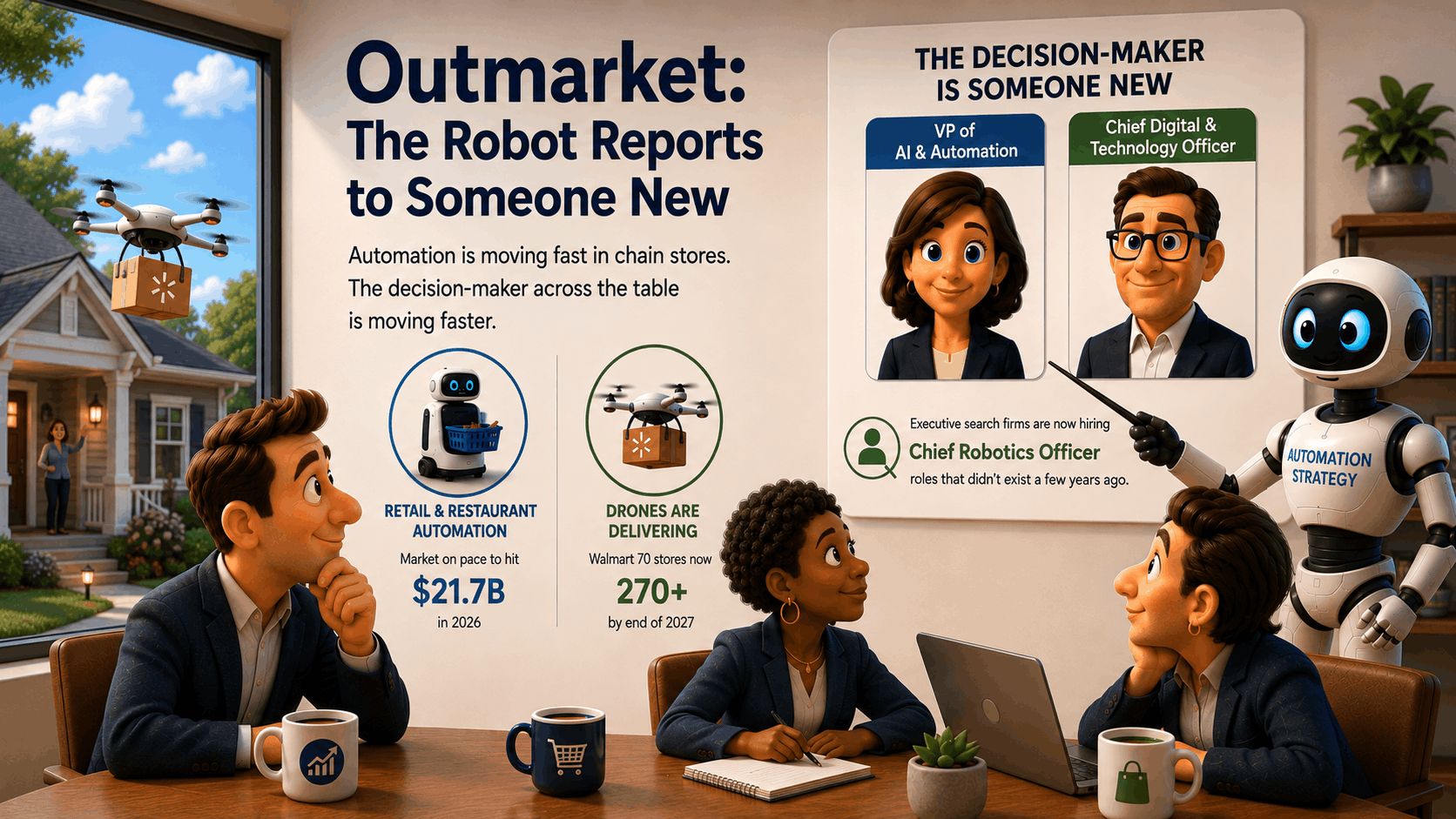 Outmarket: The Robot Reports to Someone New